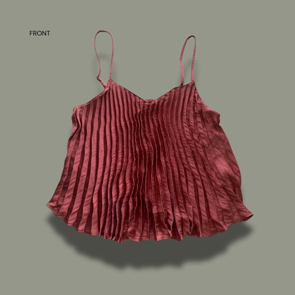 Copper Pleated Tank - Picture 3 of 4